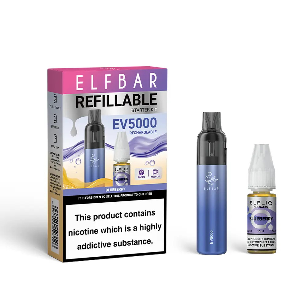 Blueberry by Elf Bar EV5000 Disposable Vape Pod Kit 